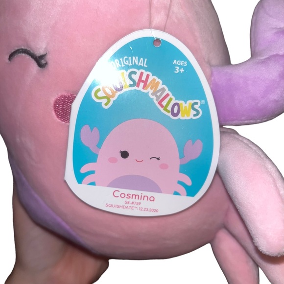 Squishmallow Cosmina the pink crab NWT 8” - Picture 6 of 6